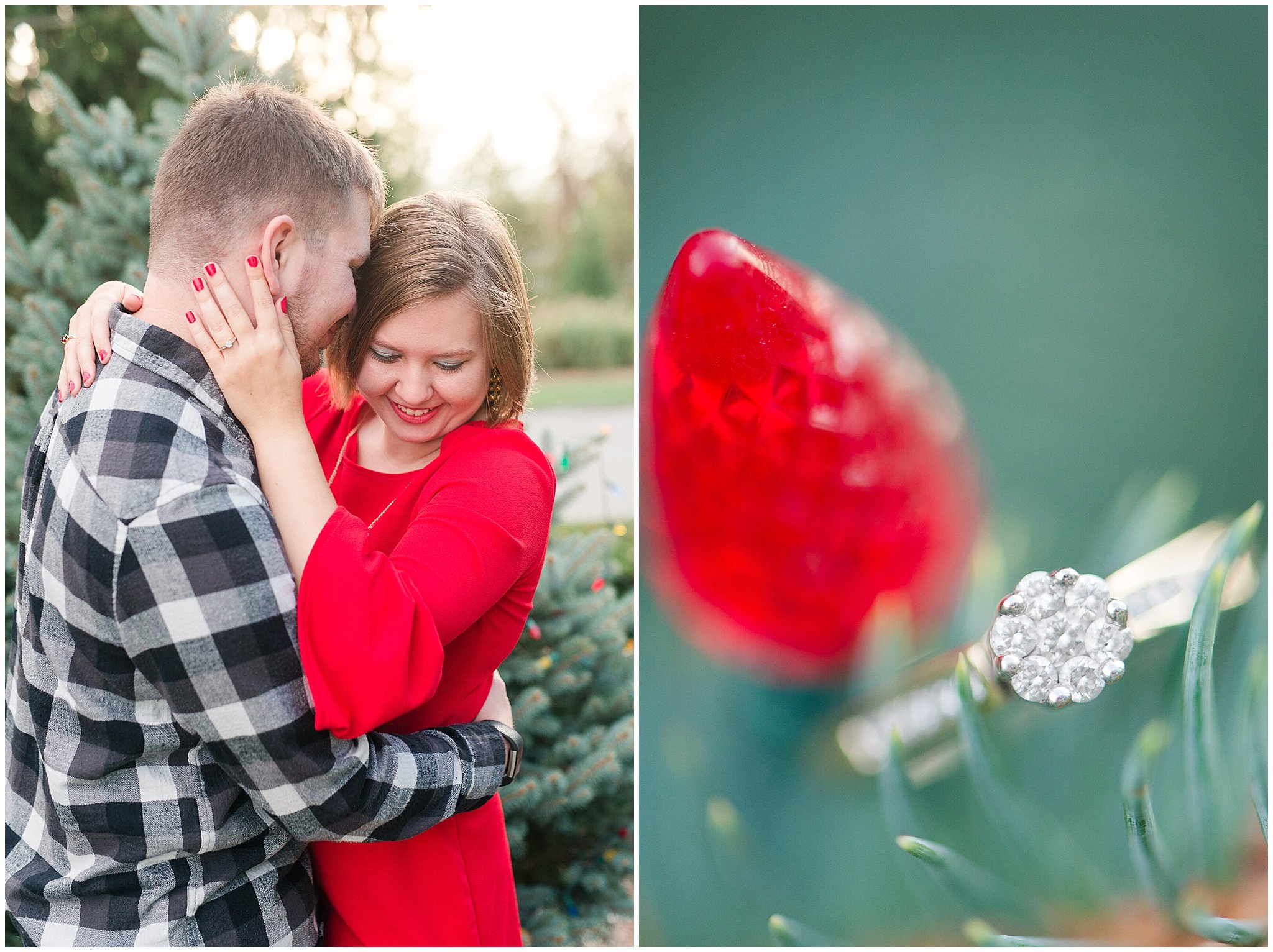 Christmas Inspired Engagement Photos
