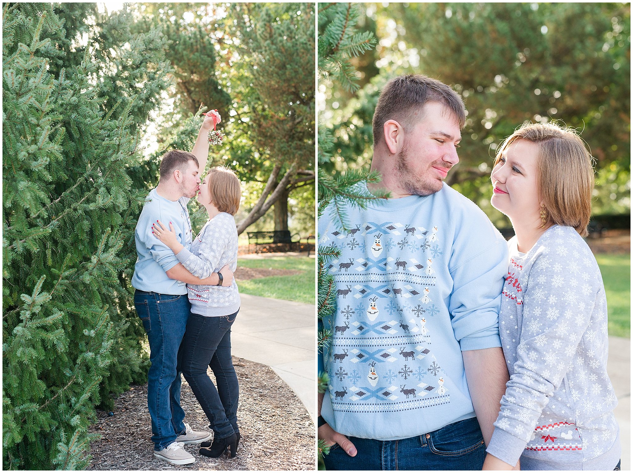 Christmas Inspired Engagement Photos