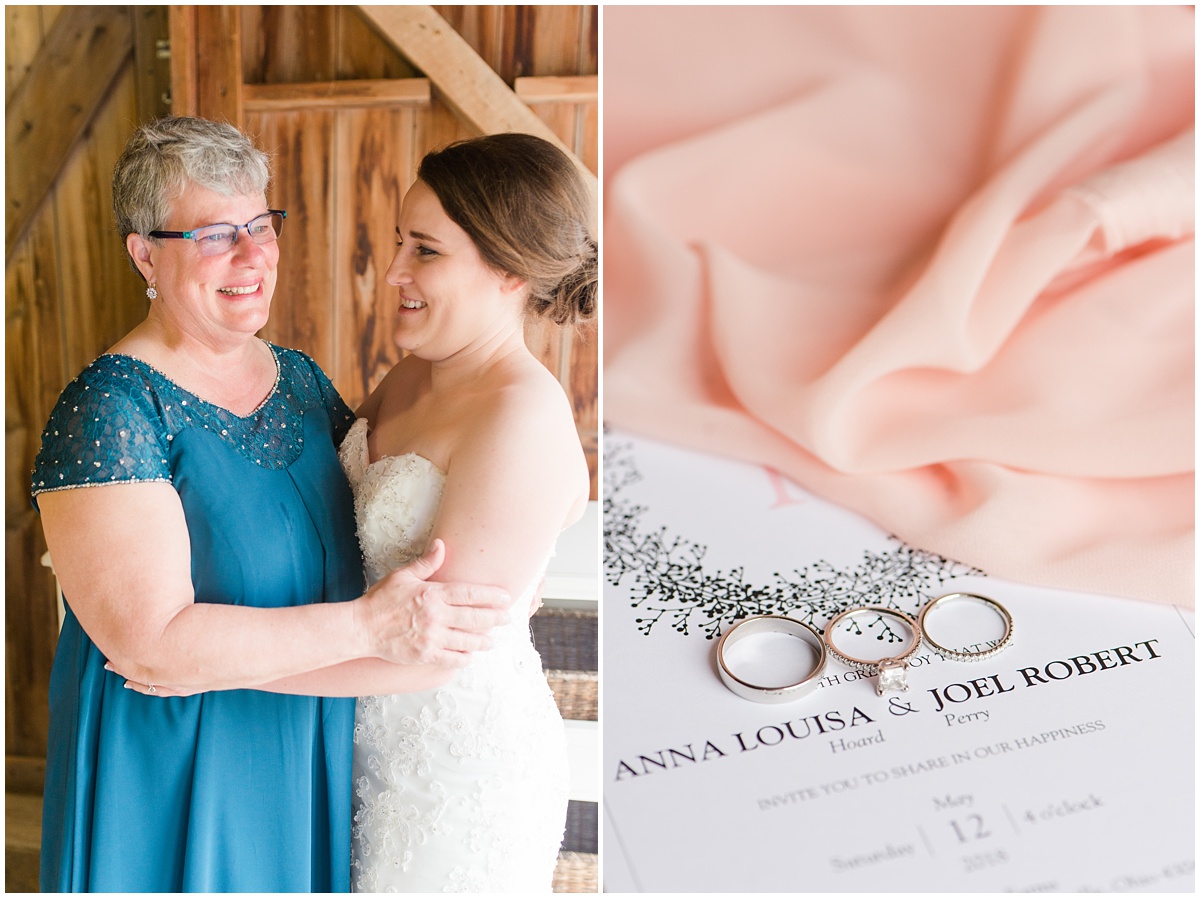 Simple Blush Barn Wedding at Crago Farms Columbus Ohio by Rachael Leigh Photography