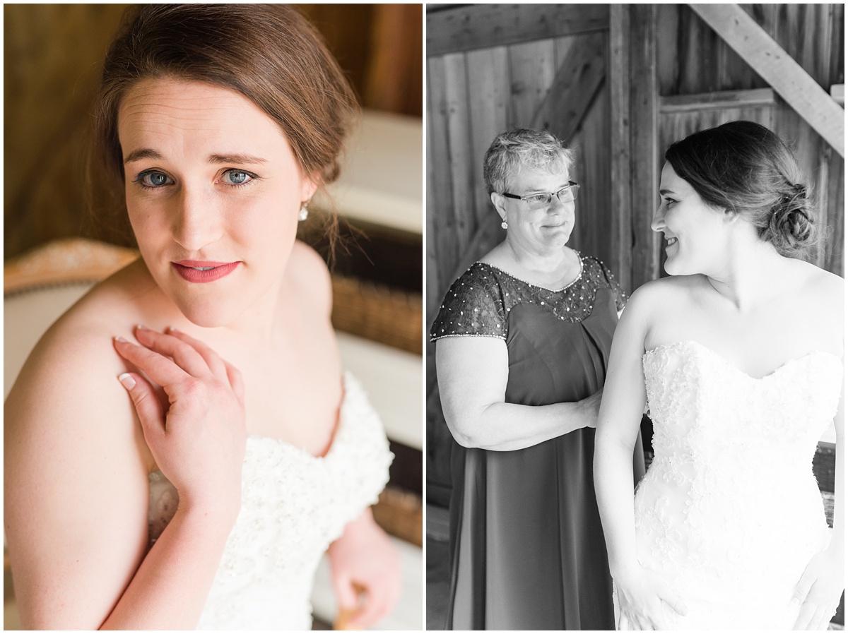 Simple Blush Barn Wedding at Crago Farms Columbus Ohio by Rachael Leigh Photography
