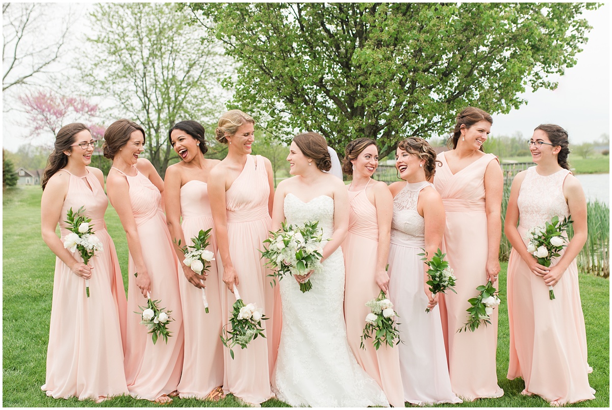 Simple Blush Barn Wedding at Crago Farms Columbus Ohio by Rachael Leigh Photography