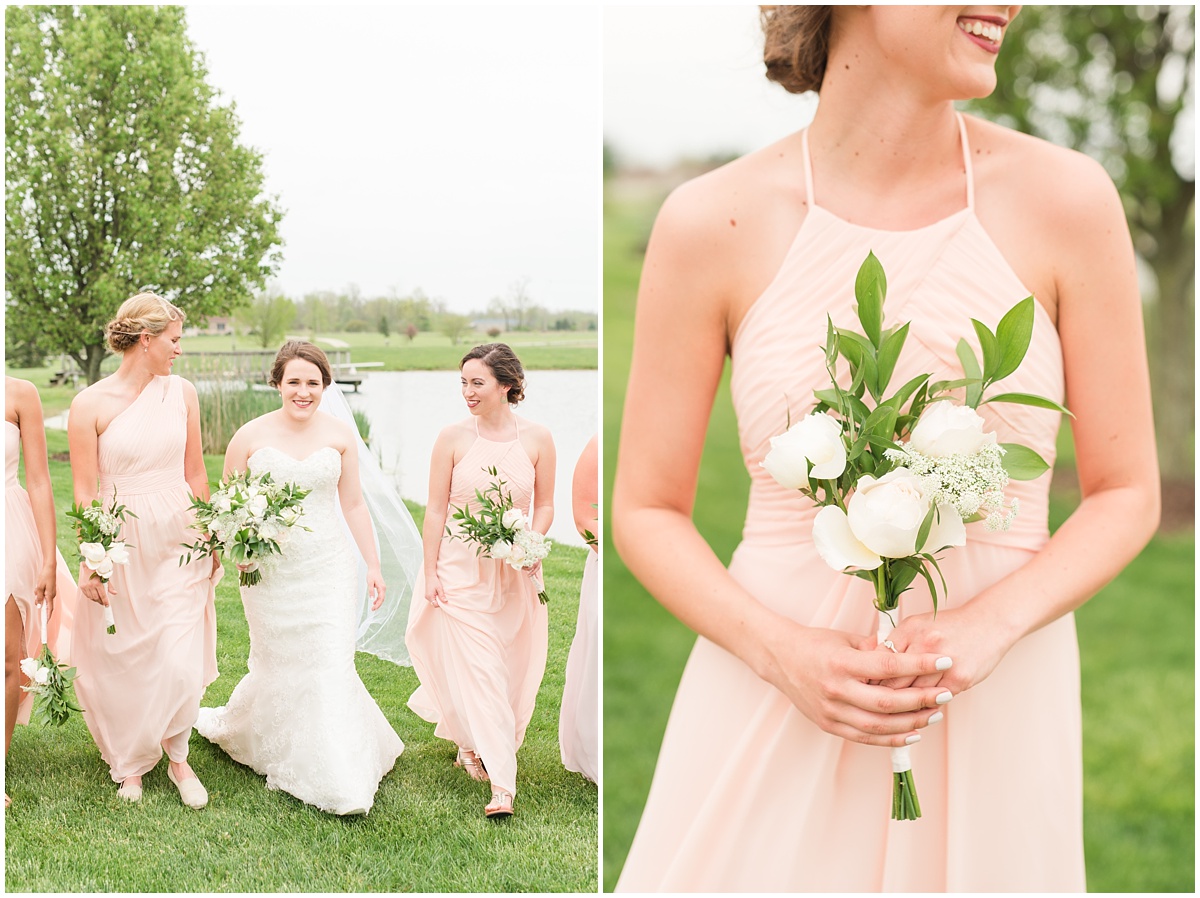 Simple Blush Barn Wedding at Crago Farms Columbus Ohio by Rachael Leigh Photography