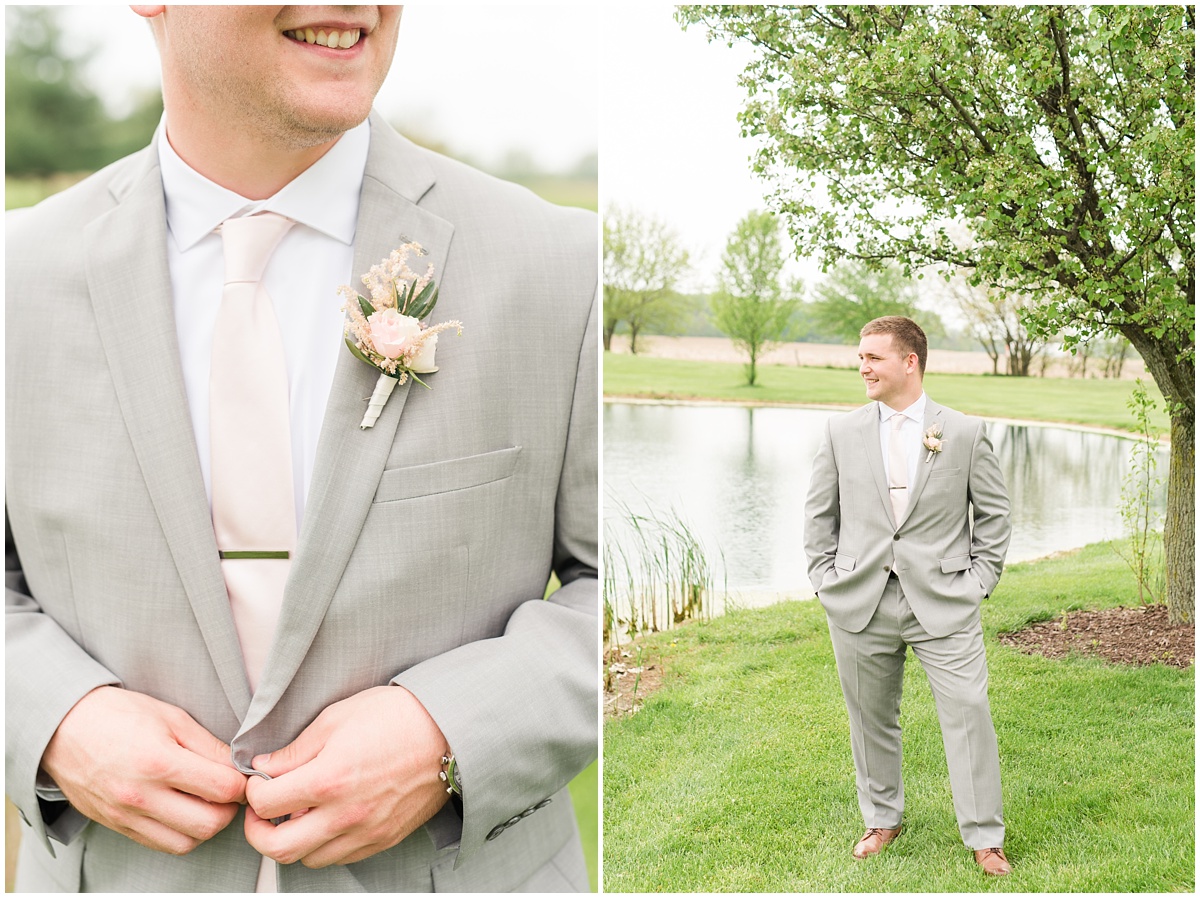 Simple Blush Barn Wedding at Crago Farms Columbus Ohio by Rachael Leigh Photography