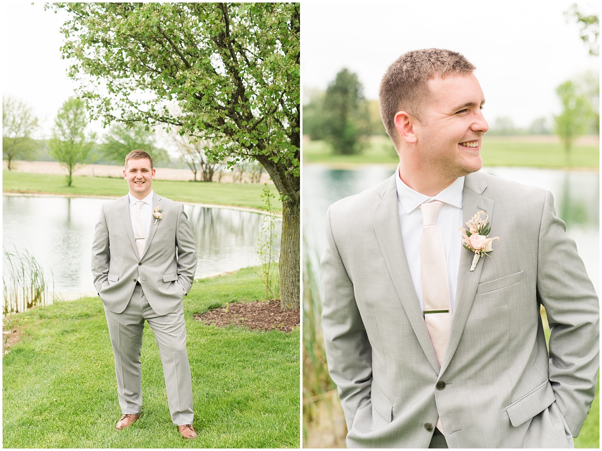 Simple Blush Barn Wedding at Crago Farms Columbus Ohio by Rachael Leigh Photography