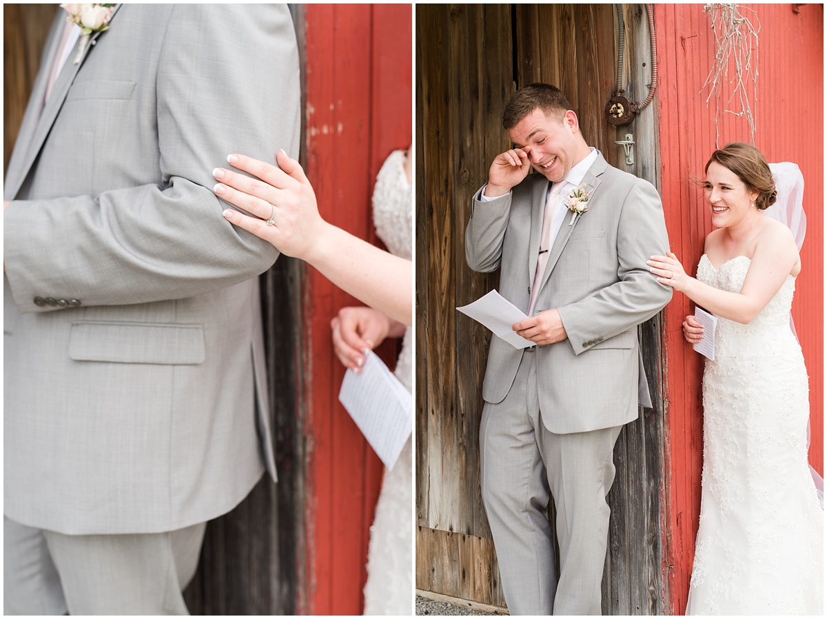 Simple Blush Barn Wedding at Crago Farms Columbus Ohio by Rachael Leigh Photography