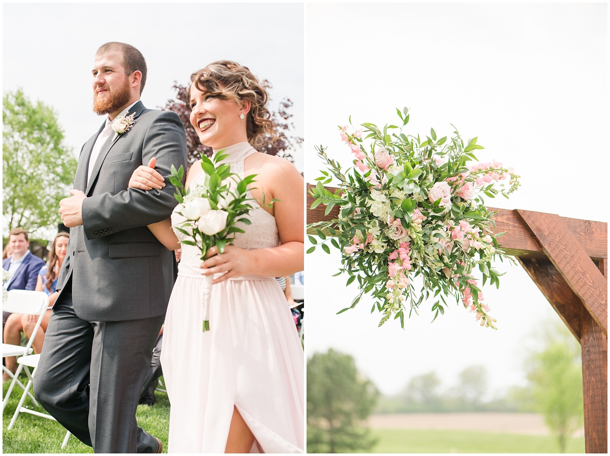 Simple Blush Barn Wedding at Crago Farms Columbus Ohio by Rachael Leigh Photography
