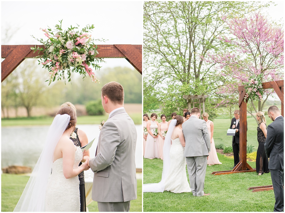 Simple Blush Barn Wedding at Crago Farms Columbus Ohio by Rachael Leigh Photography