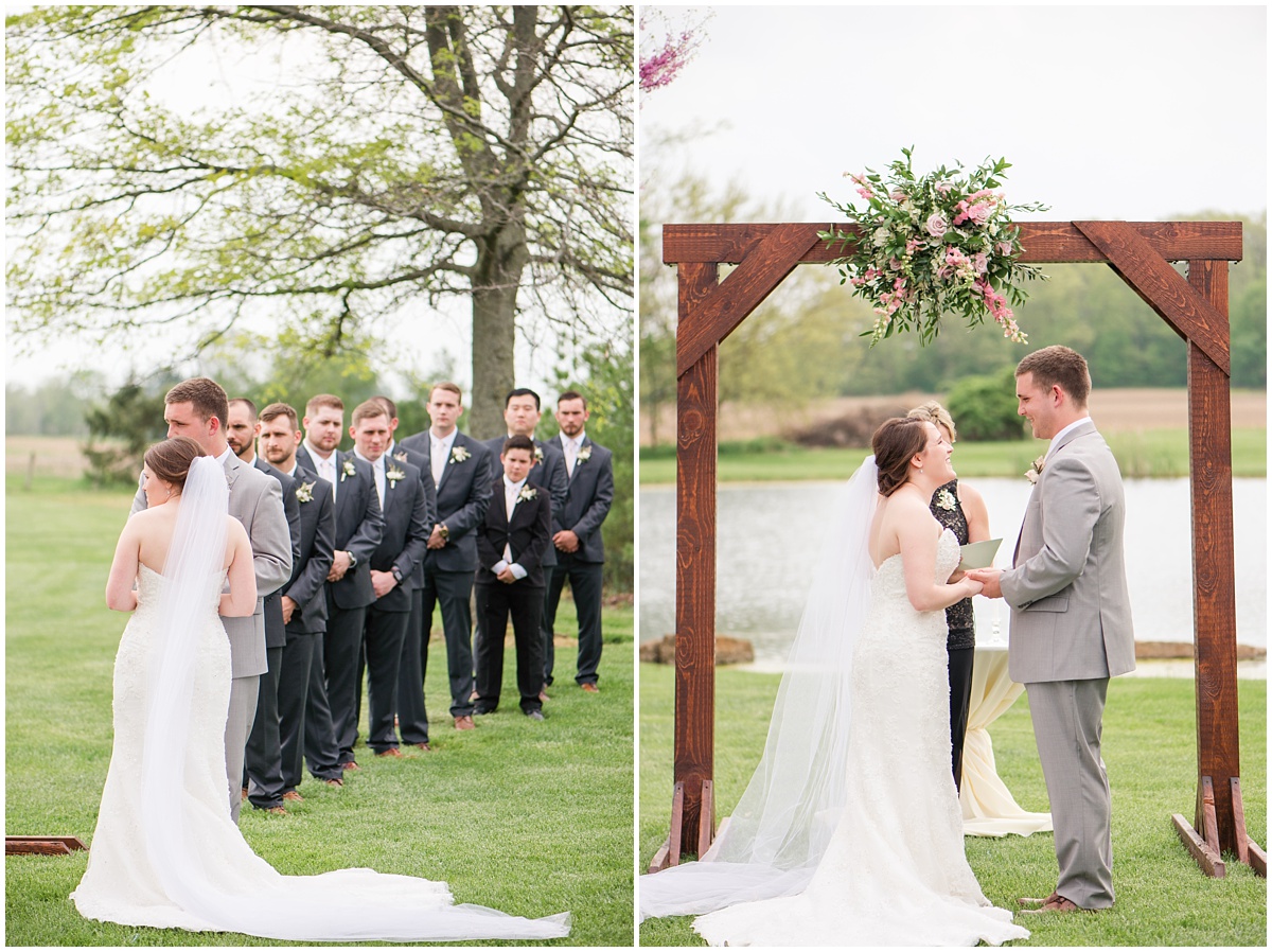 Simple Blush Barn Wedding at Crago Farms Columbus Ohio by Rachael Leigh Photography