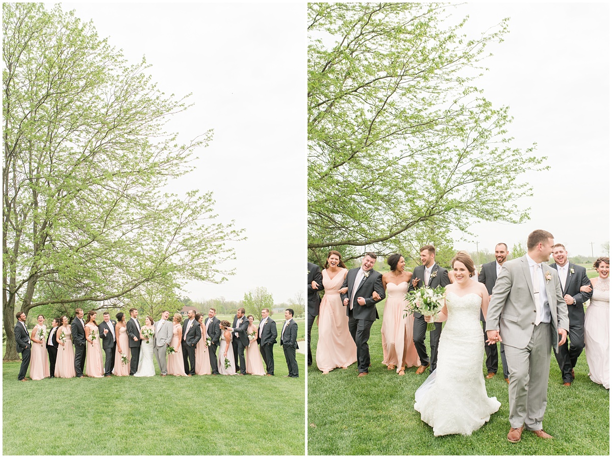 Simple Blush Barn Wedding at Crago Farms Columbus Ohio by Rachael Leigh Photography