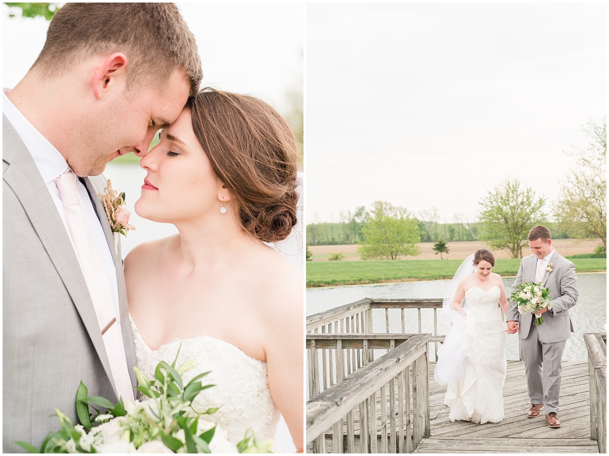 Simple Blush Barn Wedding at Crago Farms Columbus Ohio by Rachael Leigh Photography