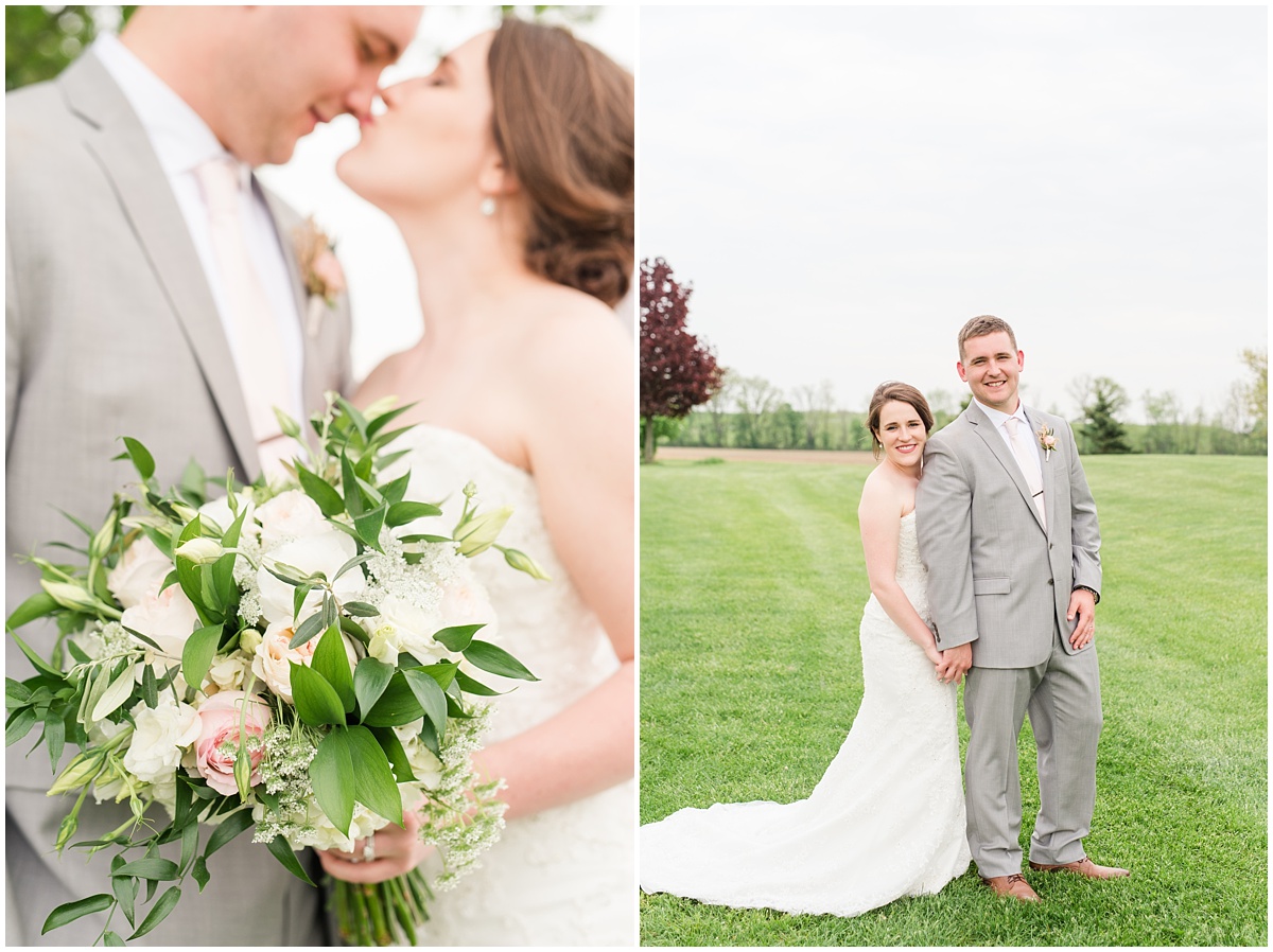 Simple Blush Barn Wedding at Crago Farms Columbus Ohio by Rachael Leigh Photography
