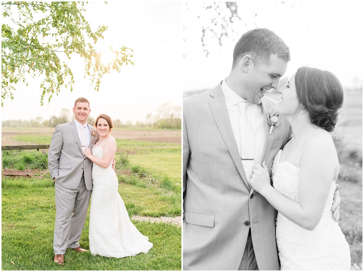 Simple Blush Barn Wedding at Crago Farms Columbus Ohio by Rachael Leigh Photography