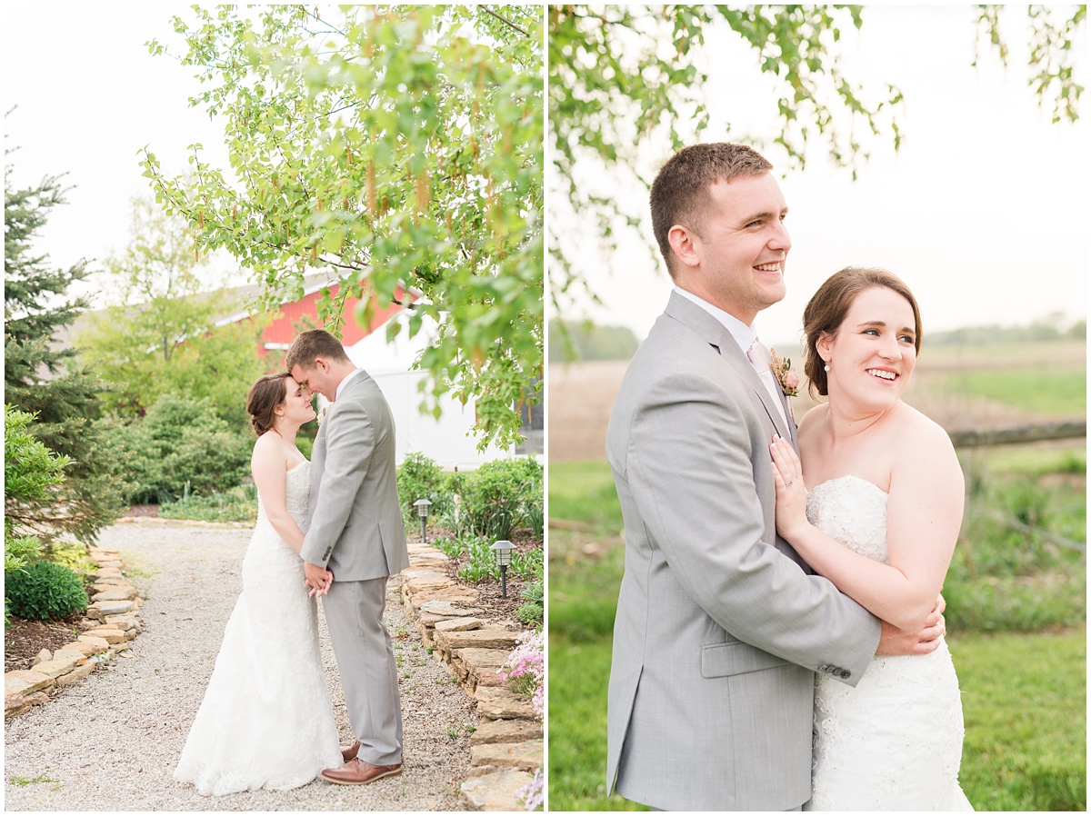 Simple Blush Barn Wedding at Crago Farms Columbus Ohio by Rachael Leigh Photography