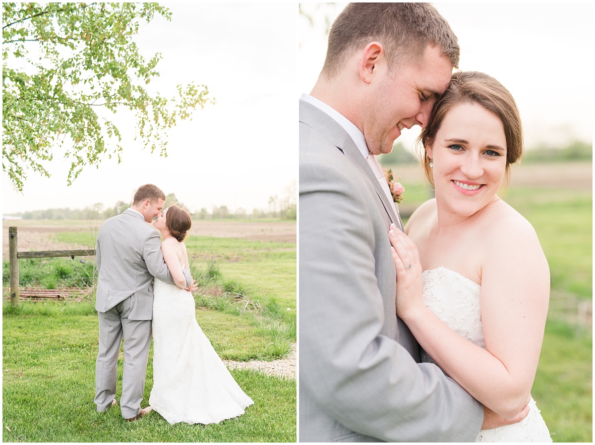 Simple Blush Barn Wedding at Crago Farms Columbus Ohio by Rachael Leigh Photography