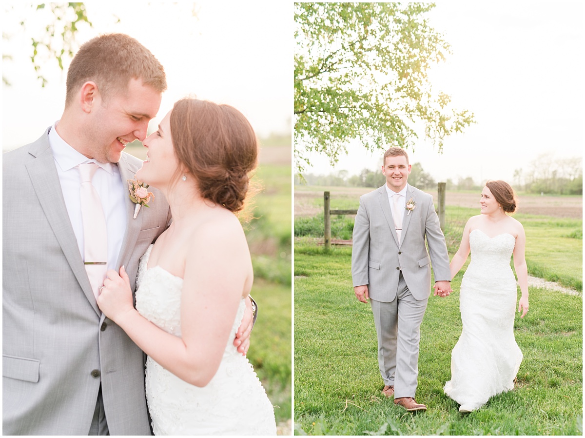 Simple Blush Barn Wedding at Crago Farms Columbus Ohio by Rachael Leigh Photography